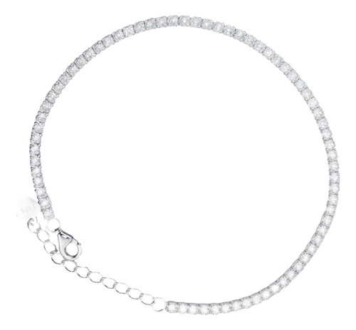 Pulsera Tenis 1.5mm 100% Plata .925 Hombre Mujer Brazalete