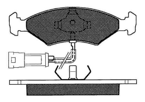 Pastilla De Freno Ford Escort Cabriolet (fina Con Sensor) 90