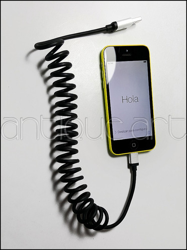 A64 Cable Usb iPhone 5 5s 6 6plus Helicoidal iPad iPod 