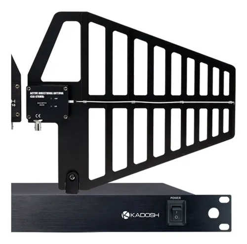 Kit Antena Distribuidor De Sinal P/ Microfone Kadosh Ad840br