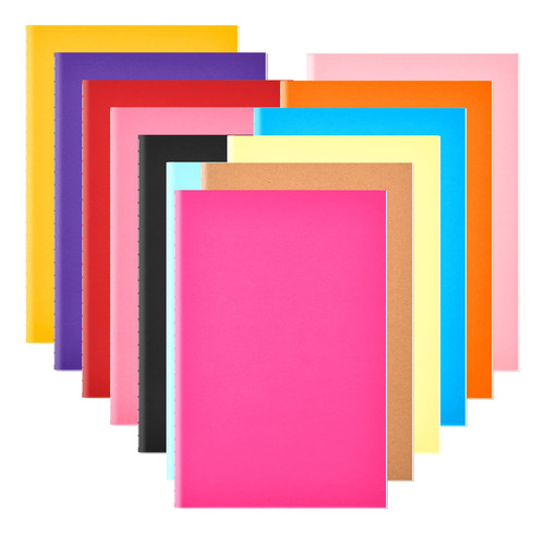 Coopay Paquete De 12 Cuadernos Coloridos A Granel, Tamao A5,
