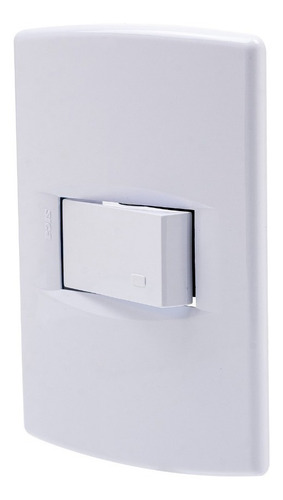 Imagen 3 de 5 de Llave De Luz Sica - 1 Interruptor Combinación - Blanca