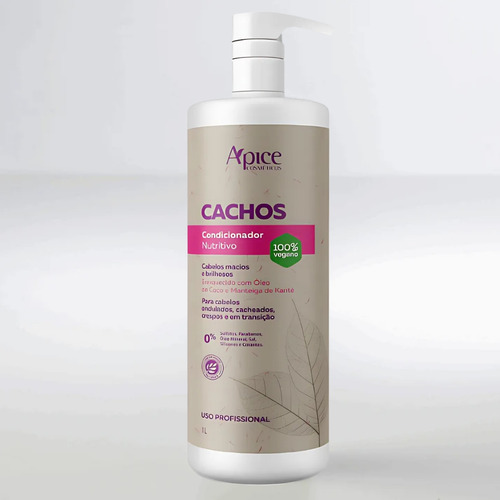 Kit Cachos 1l - Shampoo E Condicionador (2 Itens) Apice Apse
