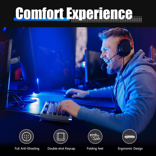 Teclado Para Juegos Kemove K98se Con Retroiluminación Led Pr