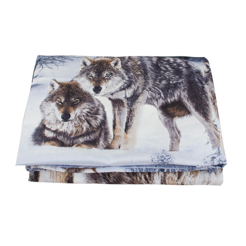 Envía 3d Algodón Animal Bedding Set Lobo En La Cubierta Del 