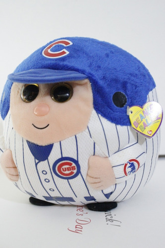 Peluche Ty Beanie Ballz Chicago Cubs Importado De 20cm(c9)