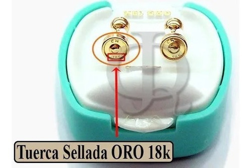 Aros Abridores Ch Perlas Cultivadas 4mm Cod 109 Oro 18kts