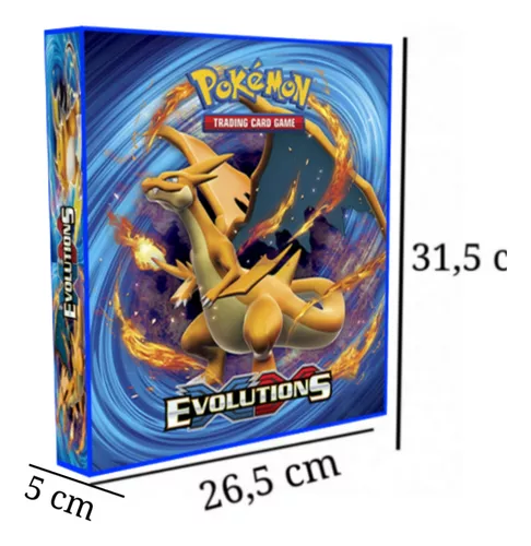 Fichário Álbum Pasta Pokémon Xy Evoluções Mega Charizard Y