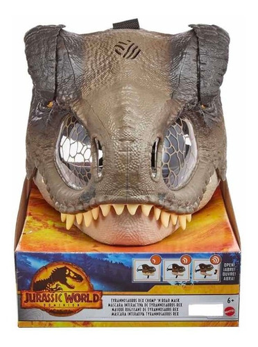Dinosaurio T Rex Mascara Interactiva Jurassic World Sonidos