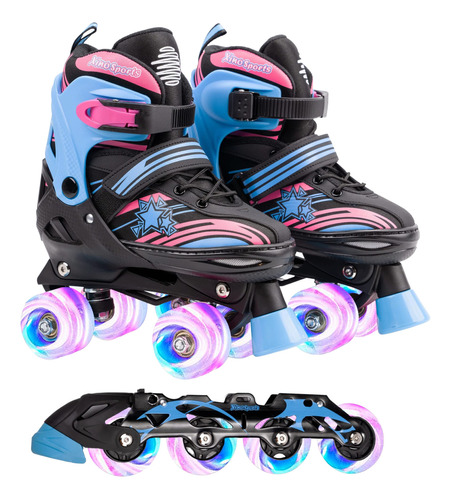 Xino Sports Combo 2 En 1, Patines Y Cuchillas De Rodillo Pa.