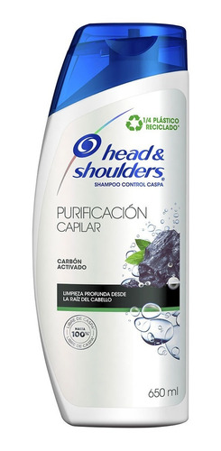 Shampoo Head & Shoulders Carbón Activado 650 Ml