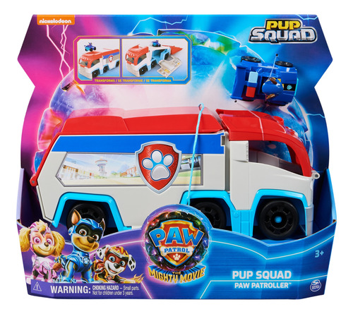 Paw Patrol La Película, Camión De Juguete Con Coche De Chase