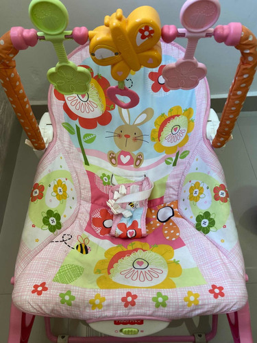 Imagen 1 de 6 de Silla Mecedora Con Vibración Fisher Price Usada
