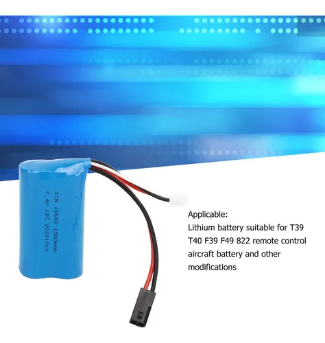 Batería De Litio Rc Car 18650 7.4v 1500mah 5500 Plug