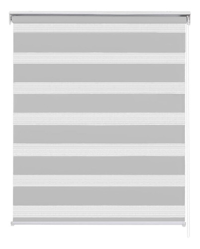 Persianas Enrollables Doble Capa 180x100cm Cortinas Blackout Color Gris
