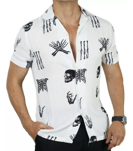 Camisa Guayabera Hawaiana Hombre Diseño Premuim
