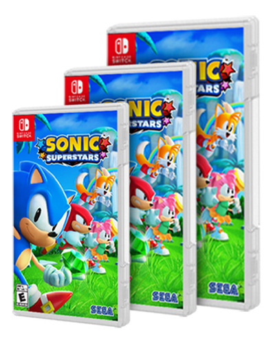 Combo Com 3 Sonic Superstars Switch Midia Fisica