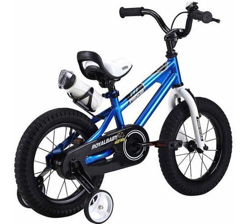 Bicicleta Para Niños 12'' Azul Royalbaby Bmx Freestyle Con