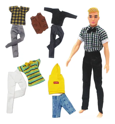 31 - It's Just Clothes - Fashion Ken Doll Suit 6pcs 30cm