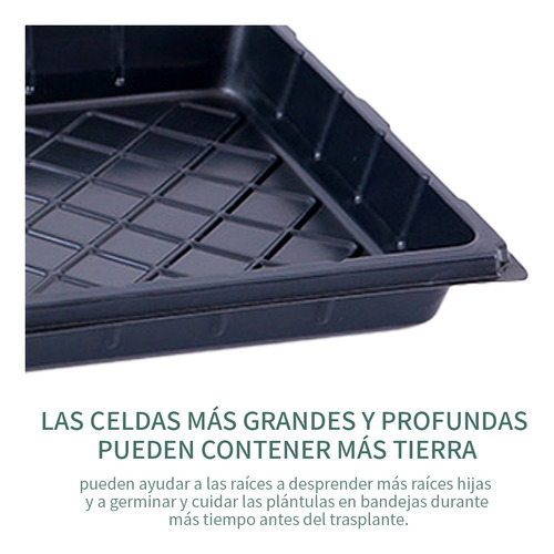 Charola bandeja Plana lisa Base De Germinación pack 20 Piezas JiaYouwogz Multi purpose seedling tray
