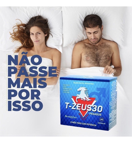 T Zeus 30 Kit C/12 Caixas Estimulante Sexual Masculino Sabor Sem sabor