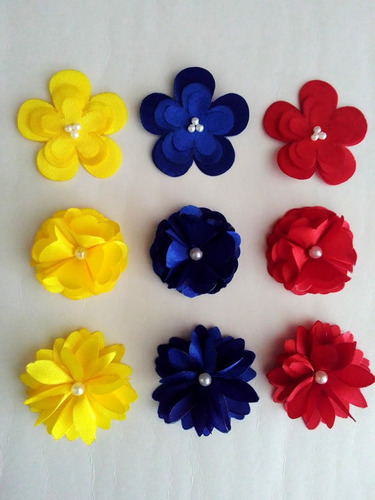 Flores De Tela Raso Bandera De Venezuela