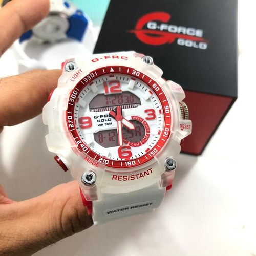 Reloj  G-forcé Para CaballeroEdicion Ice Pulso Plástico 