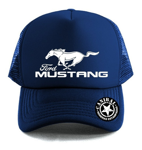 Gorras Trucker Ford Mustang Logo Remeras Estampadas Canibal
