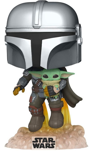 Mando Flying With Jet Pack The Mandalorian - Star Wars Funko