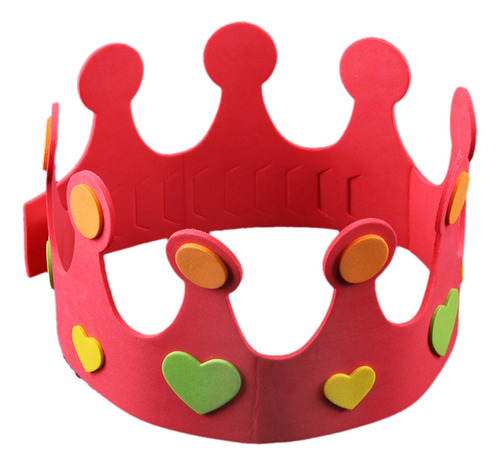 Gorro De Cumpleaños Rojo Con Forma De Corona De Eva Para Jue