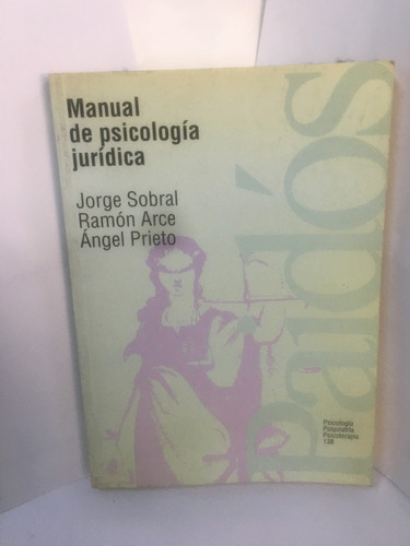 Manual De Psicologia Juridica - Jorge Sobral Y Otros