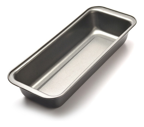 Molde Rectangular Para Pan Tortas Ponque 34,5x13x6 Cm Press Color Gris