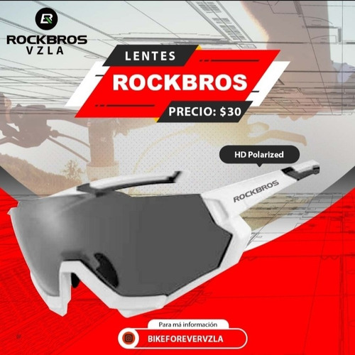 Imagen 2 de 3 de Lente Rockbros Para Ciclismo Y Running.