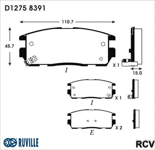 Balatas Disco  Trasera Para Suzuki Xl7   2009