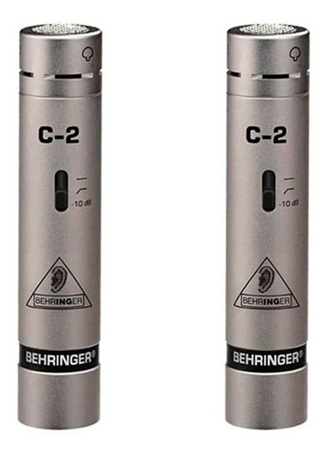 Imagen 2 de 3 de Micrófonos Behringer C-2 condensador cardioide plateados