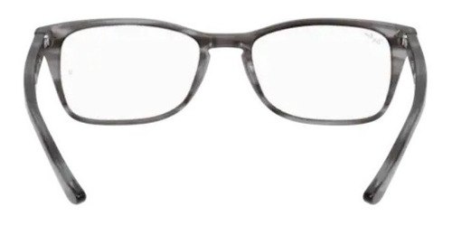 Armação - Ray-ban - Rb5228m 8055 56 Cor Cinza Rajado