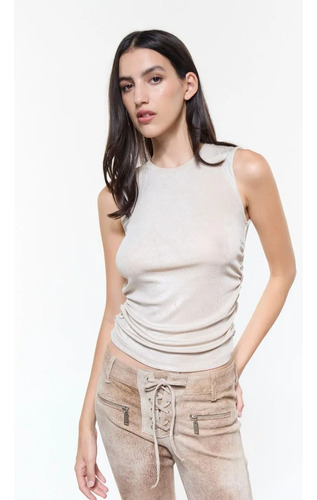 Remera Ginebra Top Boulevar Beige I25