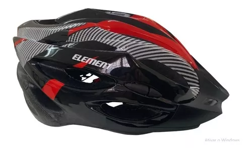 Capacete Ciclismo Bike Adulto Element Com Sinalizador LED