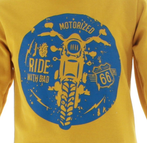 Playera Niño Mostaza Manga Larga 3293 2 A 16 Años
