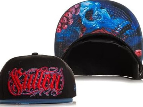 Sullen Govejek Tattoo Lifestyle Graphic Snapback Gorra Negro