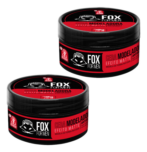 Cera Modeladora Matte Fox For Men 70g 2-unidades