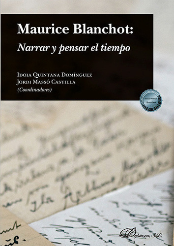 Maurice Blanchot Narrar Y Pensar El Tiempo - Aa.vv