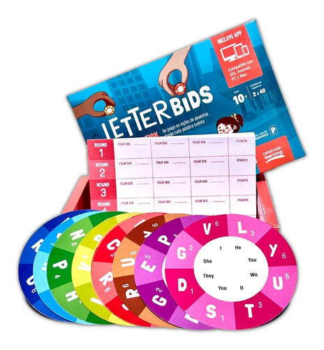 Letter Bids Everyday Activities Juego Didáctico Inglés