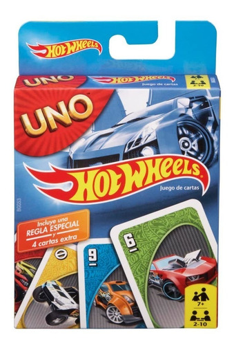 Juego De Cartas Uno Hotwheels