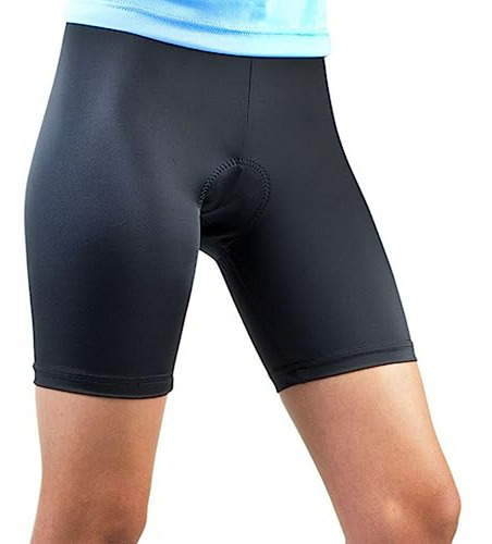 Plus Para Mujer Clásico Acolchado Bicicletas Cortos Negro 4x