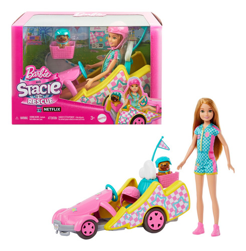 Barbie Vehículo Para Muñecas Stacie Al Rescate Go-kart
