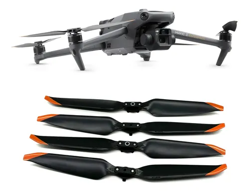 2 Pares De Hélices Compatibles Con DJI Mavic 3 Enterprise Y 3T: 9453F De Liberación Rápida (Naranja) Y 8658F De Bajo Ruido (Gris), Recambio Funcional Verificado