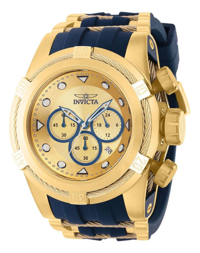 Reloj Invicta 37196 Azul, Dorado Hombres
