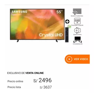 Televisor Samsung Crystal 4k Uhd 55