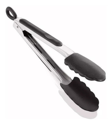 Pinza Gastronomica Mediana Cocina Punta Teflon 30 Cm